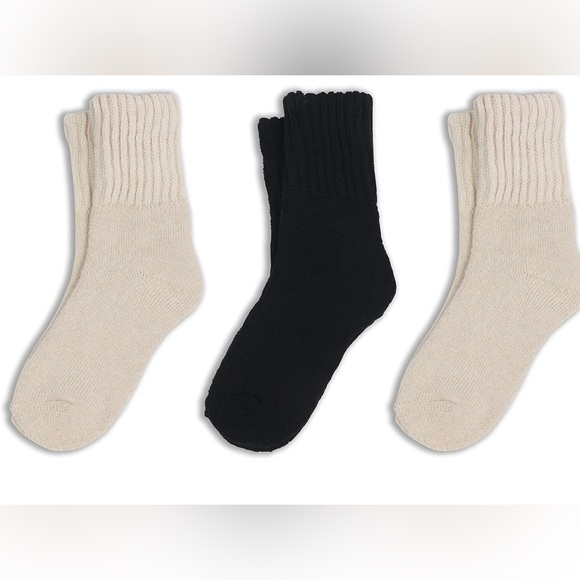 NWT Solid Thick Warm Crew Socks Cozy